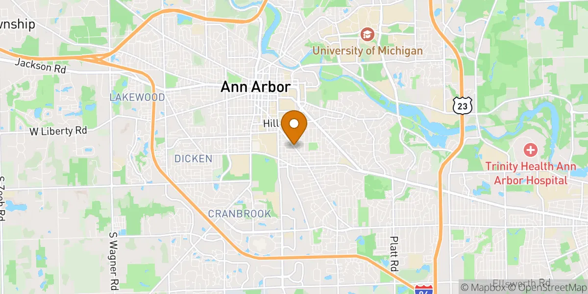  neighborhood map in Ann Arbor, MI