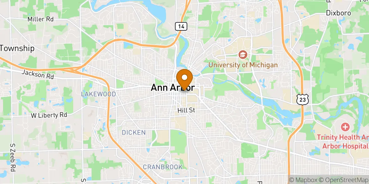  neighborhood map in Ann Arbor, MI