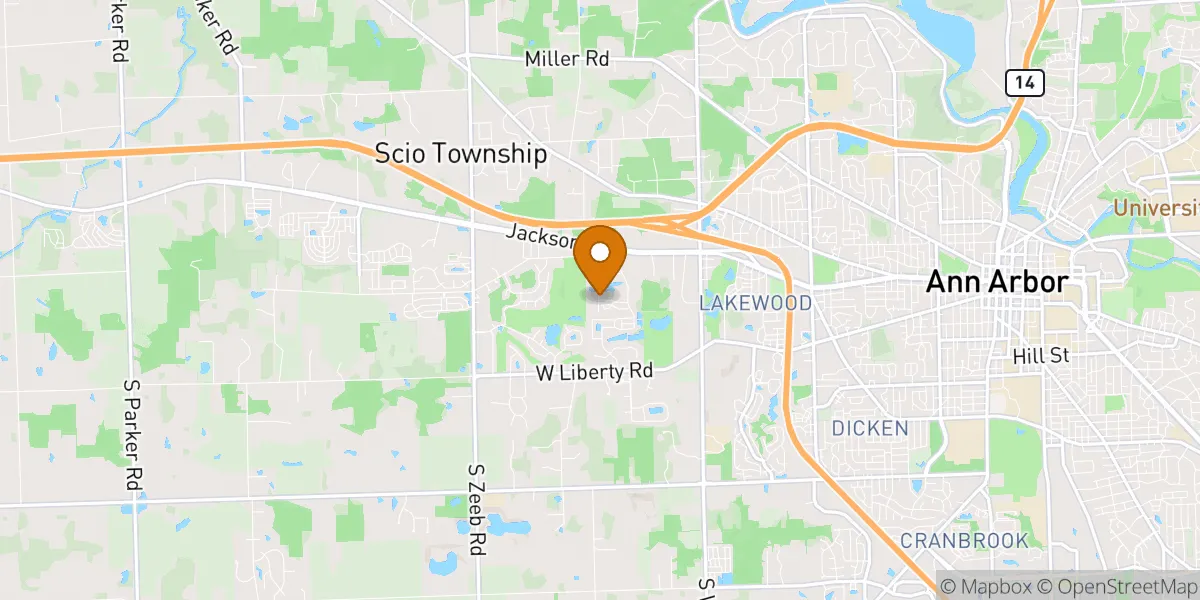  neighborhood map in Ann Arbor, MI