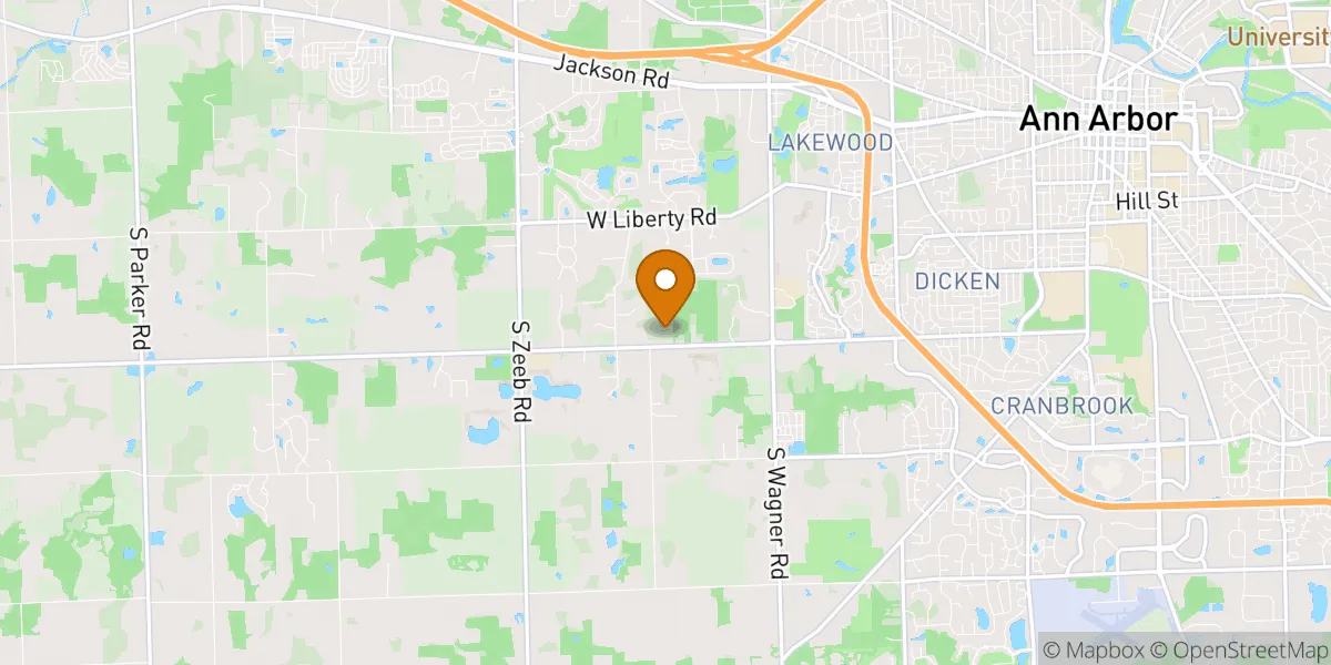  neighborhood map in Ann Arbor, MI