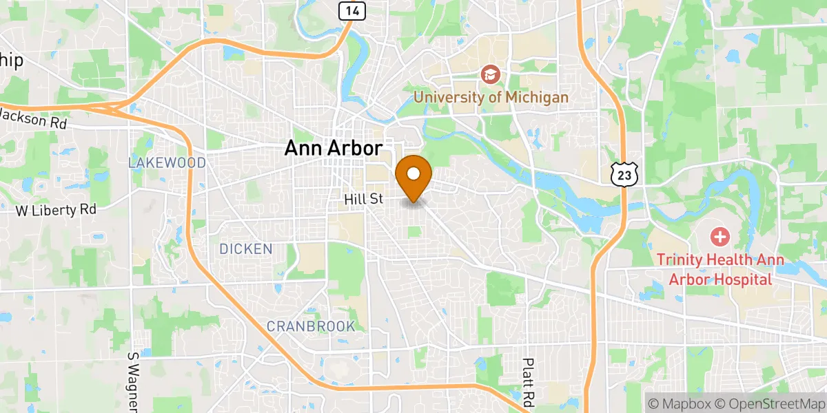  neighborhood map in Ann Arbor, MI